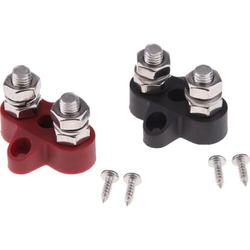 Buss Bar Heavy Duty M8+M8 Terminal Positive Bus Bar Terminal Block Boat