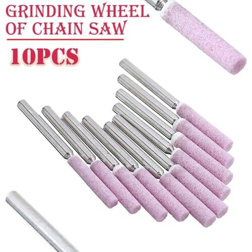 Chainsaw Sharpener Grinding Stone File 4/4.8/5mm Chains Saw Sharpening Set For Polishing Metals Chainsaw Sharpener Stones