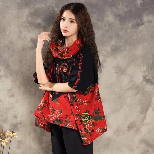 Traditional Chinese Blouse Shirt Tops for Women Mandarin Collar Oriental Linen Shirt Blouse Female Elegant Cheongsam Top