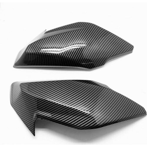 Carbon Fiber Pattern Front Side Tank Gas Fairing Pannel Cowl for Kawasaki Z650 2017-2019
