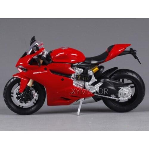 1/12 Maisto Red For Ducati 1199 PANIGALE Diecast Motorcycle Model Red 11108 zinc alloy ABS plastic