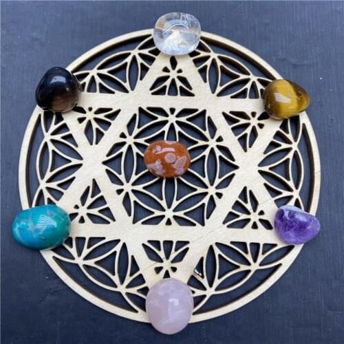 100%Natural Top Crystal Mixed seven Chakra Healing Stone capacity Chakra Home decor Gift