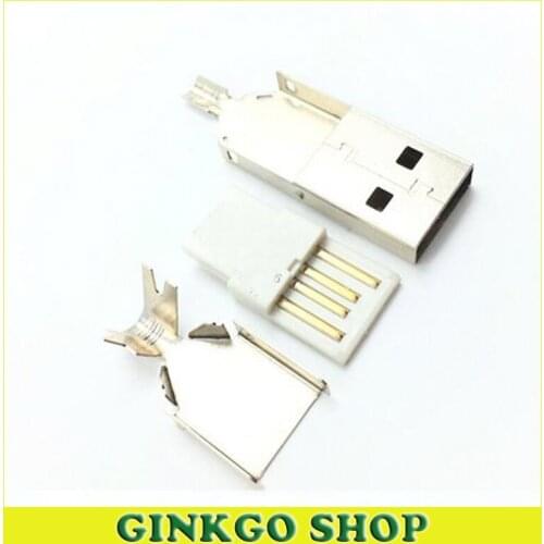 1000pcs/lot 3 in 1 USB 2.0 Male Connector Plug 2.0 USB Plug Sockect A Type