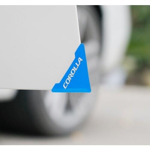 2PCS Silicone Car Door Corner Cover Bumper Anti-Scratch Protector for Toyota Corolla accessories car styling