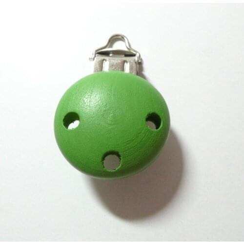 25pcs KELLY GREEN Color Baby Pacifier Clips