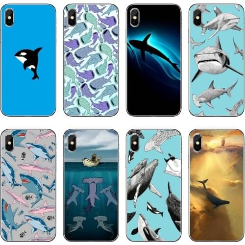 Shark Sea fish dolphin Accessories Phone Case For Xiaomi Mi 11 Note 10 10T 9 9T 8 Pro A2 Lite A3 A1 Poco F1 F2 M3 X3 NFC