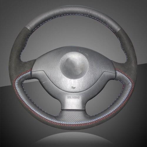 Auto Braid On The Steering Wheel Cover for Suzuki Jimny 2007-2012 Interior Accessories DIY Braid Car Steering Wheel Covers