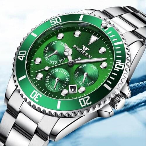 Mens Watches Luxury Top Brand FNGEEN Men Watch Quartz Mens Watch Waterproof Boy Student Clock Mens Watches Montre Homme 2020