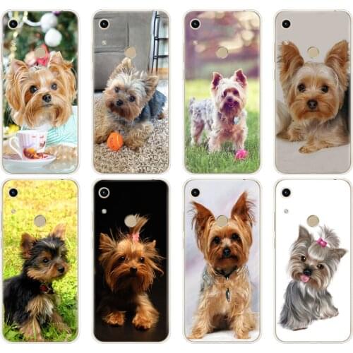 Case For Huawei Honor 8A prime 8C 8X 10 i play case back cover for huawei Y5 Y6 Y7 Y9 2019 pro Prime yorkshire terrier dog puppy