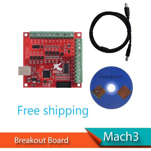 CNC USB MACH3 100Khz Breakout Board 4 Axis Interface Drive Motion Controller Flying Carving Card Engraving Machine Motherboard