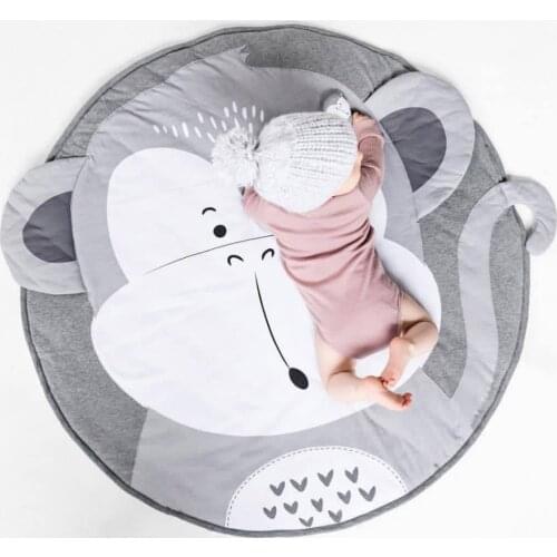 Child Play Mats kids animal Crawling Carpet Floor Rug Baby soft cotton sleeping Game rugs Children Room Decor Photo Props 90CM