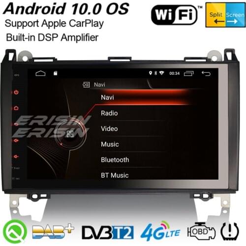 Erisin 4292 9" Android 10.0 Car Stereo Carplay DSP DAB+ Navi WiFi USB For Mercedes-Benz A/B Class Sprinter Viano Vito VW Crafter