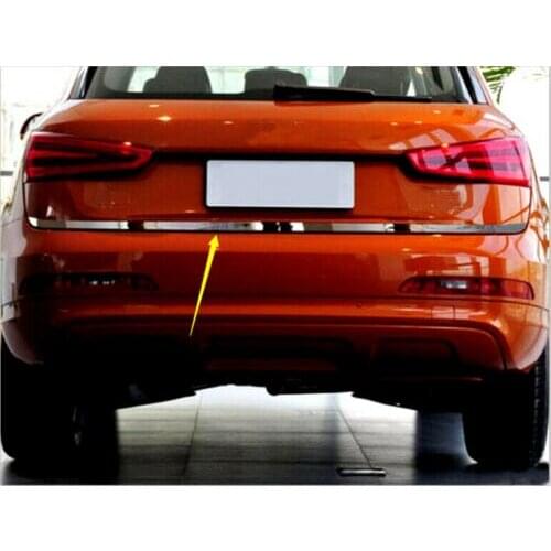 Stainless Steel Chrome Rear Tail Molding Cover Trim 1pcs for Audi Q3 2012-2017