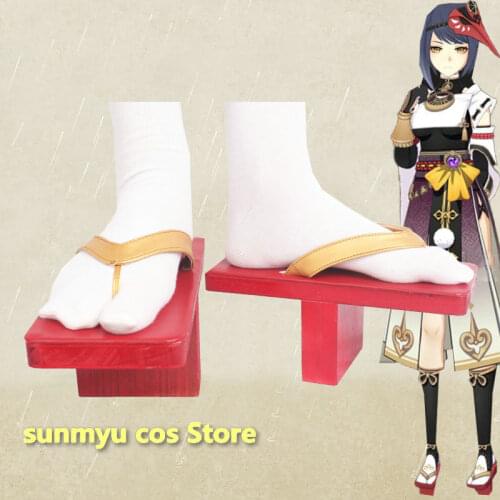 Game Genshin Impact Kujou Sara Cosplay shoes Halloween
