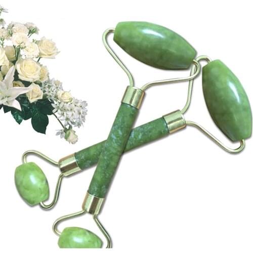 Chinese Medical Solution Jade Roller Facial Roller Face Massager Slimming Face Neck lift masajeador Facial Massage Stone