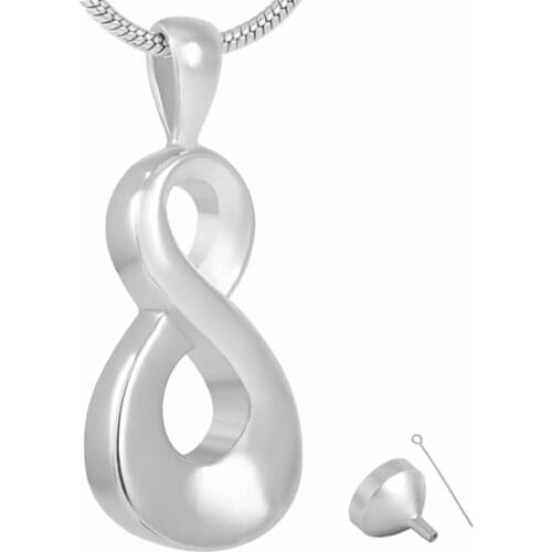 8053 Infinite Love Hidden Screw On the Bottom Cremation Keepsakes Memorial Jewelry Ash Necklace