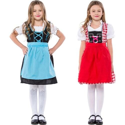 Girl Oktoberfest Dirndl Bavaria Carnival Beer Party Festival Outfit Costume