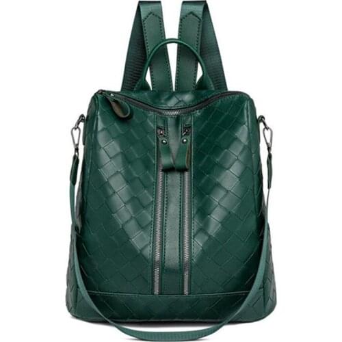 2021 New Fashion Women Backpack Letter Green Bag Teenager Girls School Bag Leisure Backpack Female Girls Bagpack