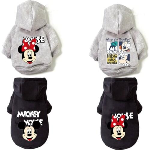 Disney Mickey Mouse cartoon Pet Dog Coat Pet Clothes Outdoor Dog Jacket Clothes Hoodie The Dog Face Breathable Small Medium Dog
