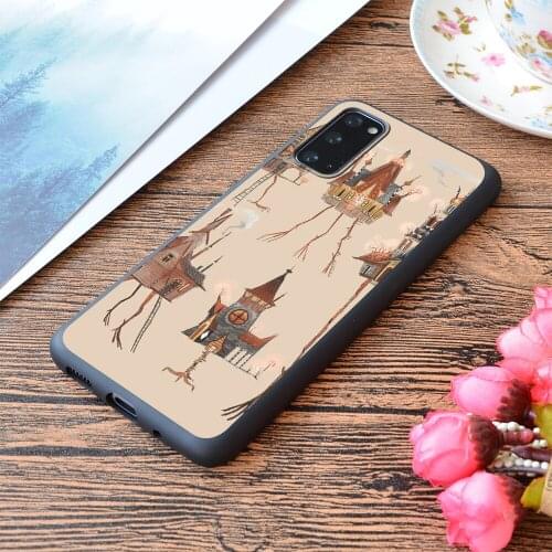 For Samsung Galaxy Baba Yaga Houses Print Soft Matt Phone Case