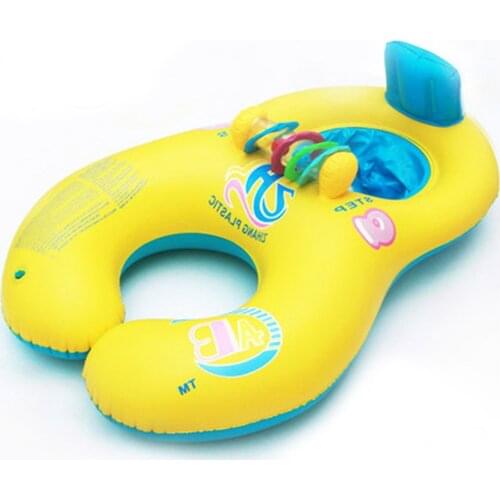 Mother Child Inflatable Ring Swimming Circle Baby Float Swimming Pool Accessories For Children Beach Swimtrainer Kid Bathing Toy