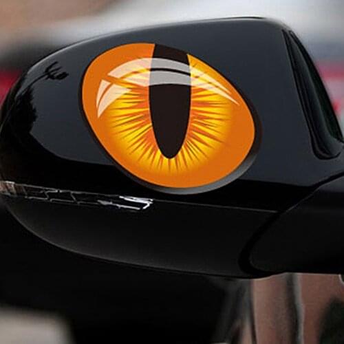 2pcs A505 Stereo 3D Simulation Cat Eye Sticker Cat Eye Rearview Mirror Car Sticker Cute Simulation Cat Eye Car Sticker
