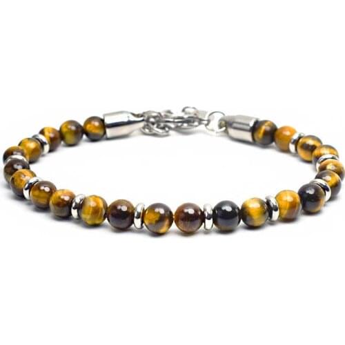New Natural Stone Bracelets Male Minimalist Map Lava Tiger eye Brazalete For Hombre Buddha Braslet 8mm Hematite Strand Bracelet