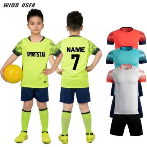 New Football jerseys Football Sets For Men Boys Soccer Jersey Uniform Adult Soccer Kits Custom Football jerseys