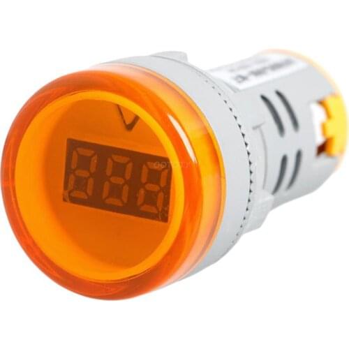 OOTDTY New 22 MM AC 60V-450V Digital Display Voltmeter Lights Combo Indicator