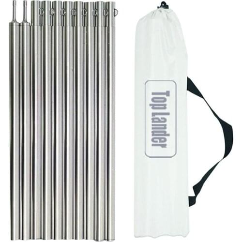 Camping Awning Pole Aluminium Alloy Awning Rod Accesorios Adjustable Canopy Support Pole Camping Tent Bracket Tent Poles