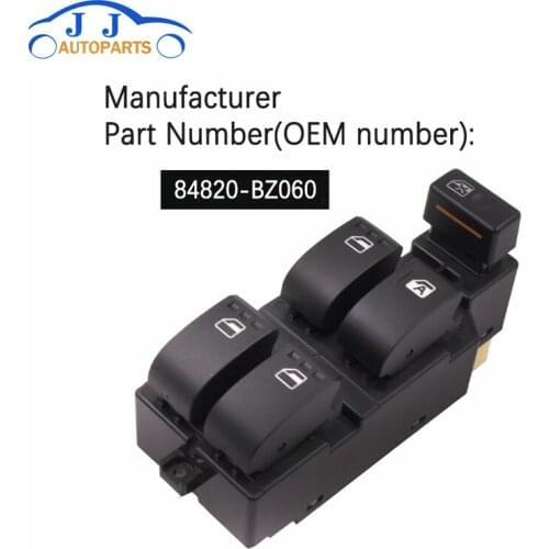 84820-BZ060 Front Right Side Power Window Lifter Switch For Toyota Daihatsu sirion Avanza BB 84820-B2250 84820-B2320 84820-B5050