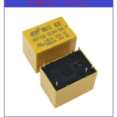 10PCS/Lot Relay HK4100F-DC24V-SHG HK4100F DC24V-SHG 24V DIP6