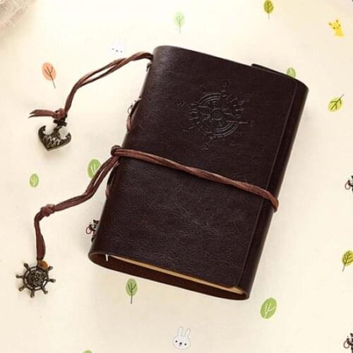 Retro Helm String Faux Leather Journal Travel Blank Diary A5 Loose-leaf Notebook Replaceable Stationery Gift Traveler Journal