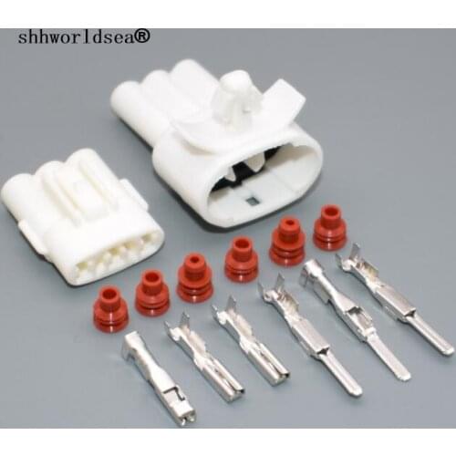 Shhworldsea 3 Pin 6187-3281 6180-3261 car Female And Male Wire Connector For Honda Turn Socket Electrical Connector Civic Si SiR