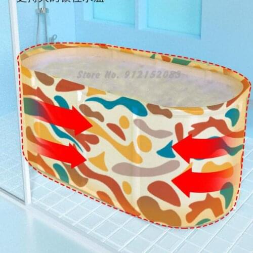 Foldable Bath Bucket Household Heat Preservation Bathtub Whole Body Bath Bucket Children Bath Bucket Adult Bath Bucket Artifact