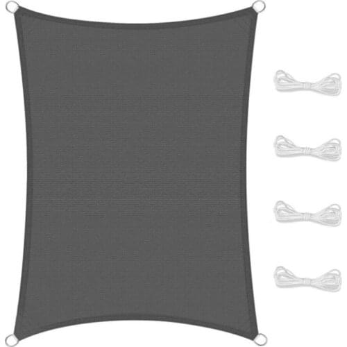 Sun Shade Sail Garden Balcony with Mounting Ropes Weather Protection Water Resistant Shade Dispenser