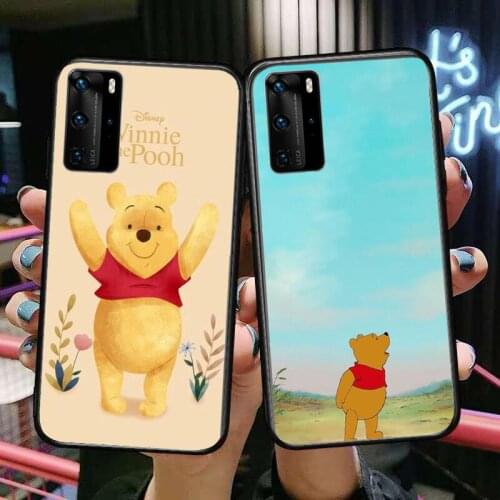 Special Case Winnie Phone Case For Huawei P40 p30 P20 10 9 8 Lite E Pro Plus Black Etui Coque Painting Hoesjes comic fas