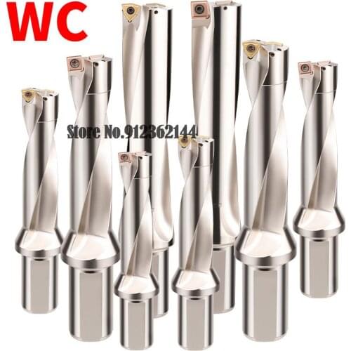 WC Series Drill Bites Metal Drill Bites Inser Drill 13mm-50mm Depth 2D 3D 4D fast drill,Indexable U Drill Machinery,Lathes,CNC