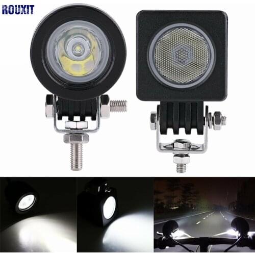 10W LED Work Light Driving Light Car SUV ATV 4WD AWD 4X4 Auto Tractor Offroad Round Square Motorcycle Truck Bike Fog Headlight