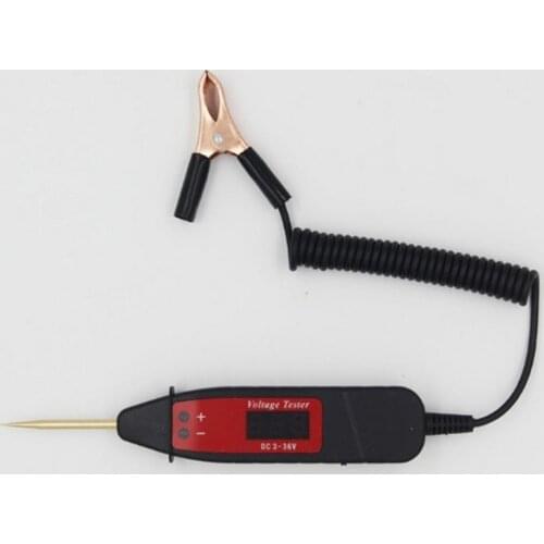 5-36V Circuit Tester Digital Display Car Voltage Detection Pen Detection Lamp Car Repair Car Special Test Pen Car Tools