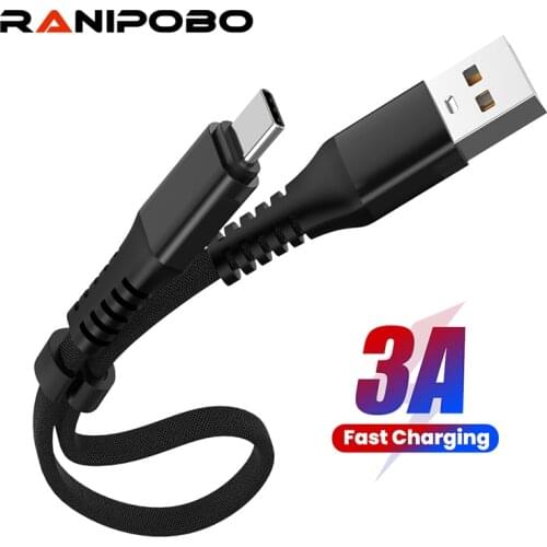 3A Type C Cable Portable Fast Charging Micro USB Mobile Phone Android Charger Foldable Data Cable For Samsung Huawei P40 Xiaomi
