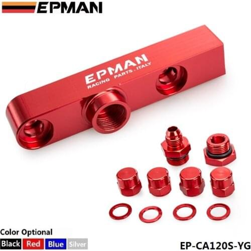 EPMAN Billet Aluminum Assembly Twin Fuel Pump Outlet Manifold for EPMAN 044 fuel pump For BMW e39 android EP-CA120S-YG