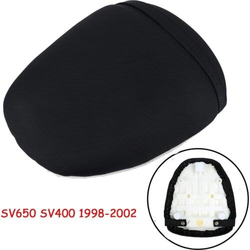 Motorcycle Rear Passenger Cushion Pillion Seat Pad Leather Seat Pillion For Suzuki SV650 SV400 1998-2002