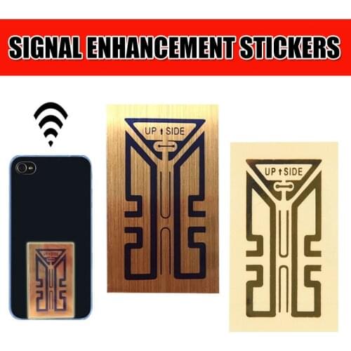 1/2/5/10Pcs Cellphone Phone Signal Enhancement Signal Antenna Booster Stickers For 6/8/8Plus/9 generation 3G 4G 5G Mobile Phone