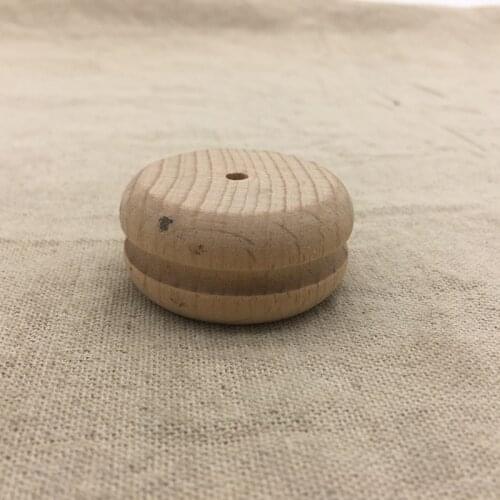 1Pc Leathercraft Tool Leather Edge Slicker Cake Shape Wood Edge Wooden Slicker Leather Burnisher Tools