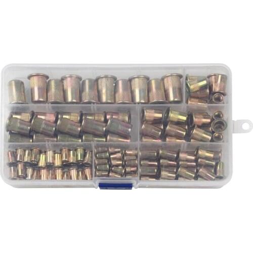 150Pcs Multi Size Rivet Nuts Stainless Steel Rivnuts Blindnuts Nutserts Nuts Insert Rivet M3 M4 M5 M6 M8 M10