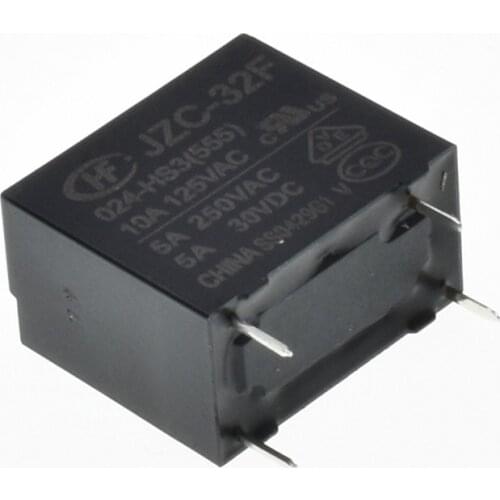 50PCS Power relays HF32F JZC-32F-024-HS3 24V 5A 250VAC 4PIN Original New relay