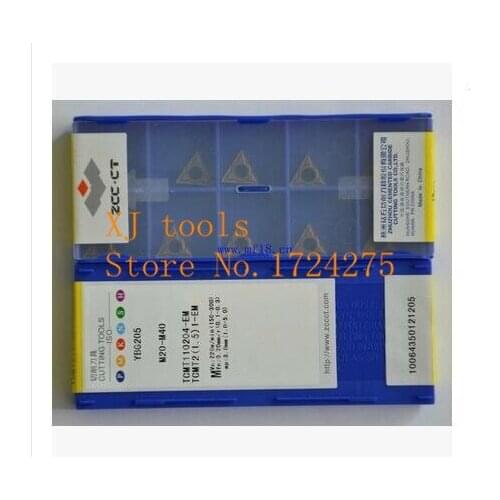 Free shipping 10Pcs TCMT110204 EM YBG205 Lathe Cutting Insert Carbide Turning Tool Insert For stainless steel