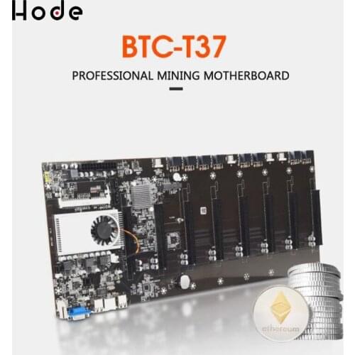 BTC-T37 mining machine motherboard CPU set 8 graphics card slot DDR3 memory integrated VGA interface