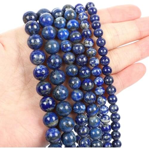 Natural Stone Beads Natural Green Gold Stone Round Loose Beads for Jewelry Making Needlework Bracelet DIY 4-12 MM